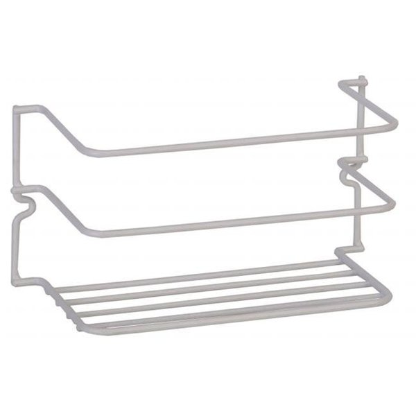 Made-To-Order White Vinyl Coated Wire Cabinet Rack MA81643
